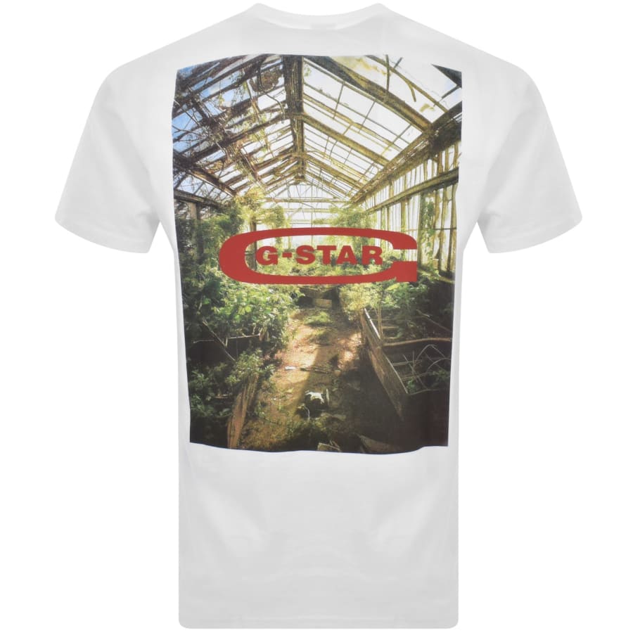 G-Star Photo Print T Shirt White | Mainline Menswear United